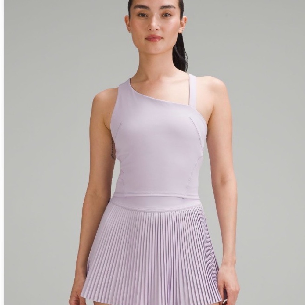Lululemon Everlux Asymmetrical Tank Top One Shoulder Bra Top Size: 8